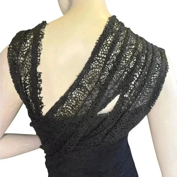 Alexande Wang Lace Mid Length Dress In Black Color Size 6. - Picture 11 of 16